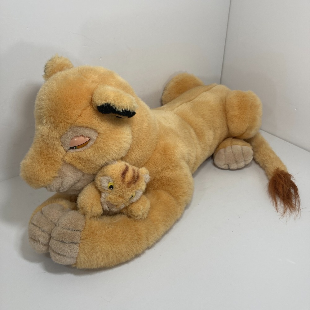 The Lion King SARABI & BABY SIMBA Cub Puppet Large 21" Disney Store Plush